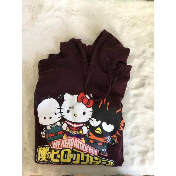 Comic My Hero Academia Hello Kitty Sweater Size Xl Cotton Polyester Y2K retro - Picture 8 of 8
